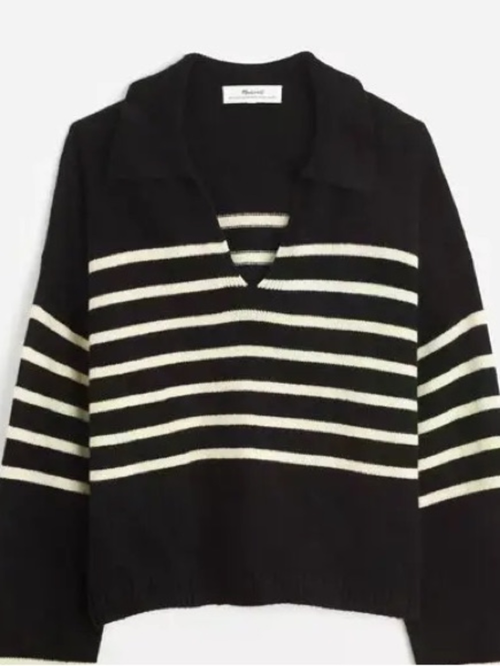 Madewell Cashmere-Wool Blend Polo Sweater, size M, EUC